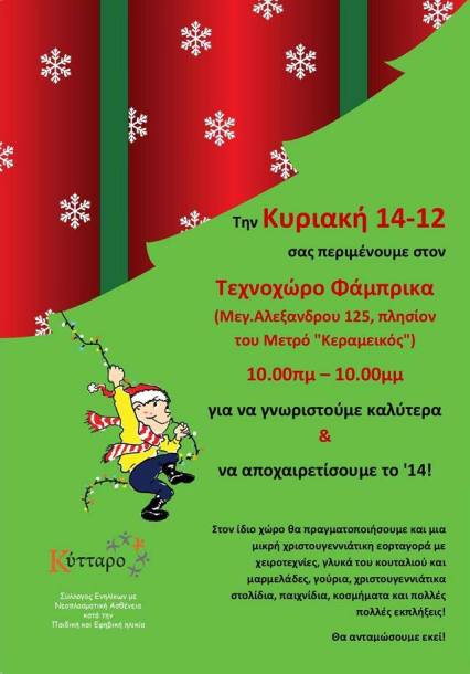 You are currently viewing Χριστουγεννιάτικη Εορταγορά – “ΤΟ ΚΥΤΤΑΡΟ”
